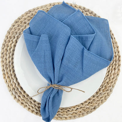 Set of 6 Cotton Dinner Napkins for Elegant Table Decor - Smarsty