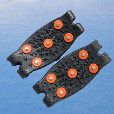 5-Stud Climbing Crampons Anti Slip Mountaineering Cleats Unisex Snow Claw Shoe Covers Walking Hiking Accessories - Smarsty
