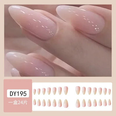 24Pcs Cute Strawberry French Press On Nails - Smarsty
