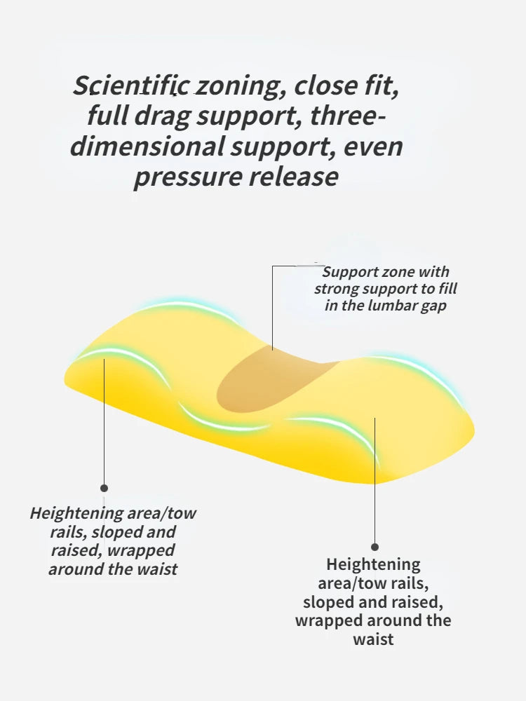 Memory Foam Lumbar Support Pillow for Better Sleep - Smarsty