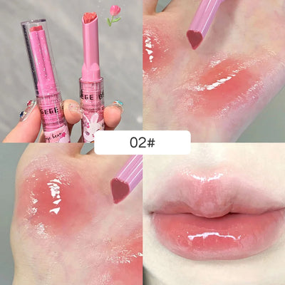 Gege Bear Pink Rabbit Moisturizing Lip Gloss Balm - Smarsty