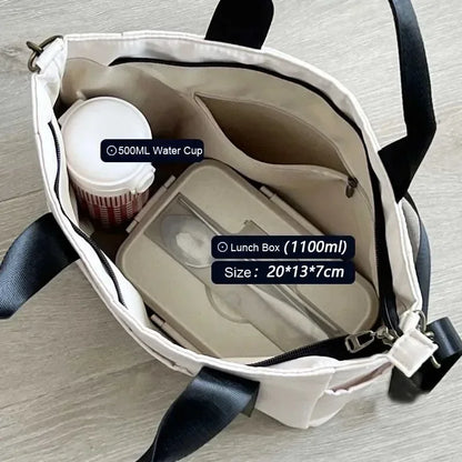 Casual Large Capacity Tote Bag Nylon Waterproof Everyday - Smarsty