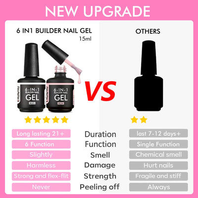 Chunshu 6 in 1 UV Gel Polish for Durable Nails - Smarsty