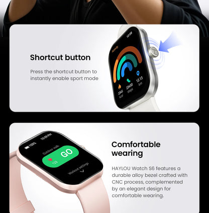 Haylou S6 Voice Calling Smart Watch for Health Monitoring - Smarsty