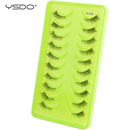 YSDO Natural Full Cat Eye False Eyelashes 3D Effect - Smarsty