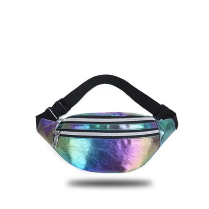 Holographic Fanny Pack Waist Bag For Travel And Beach - Smarsty