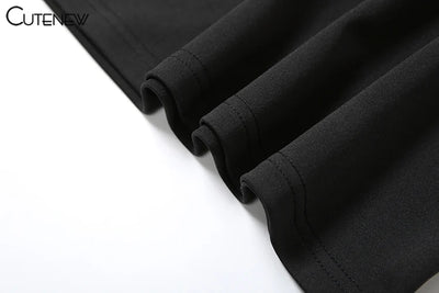 Cutenew Mesh Ruched Women Maxi Dress Sexy See Through Off Shoulder Long Sleeve Sheath Vestidos Female Midnight Party Solid Robe - Smarsty
