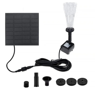 Solar Fountain Pump with Six Nozzles for Garden Decor - Smarsty
