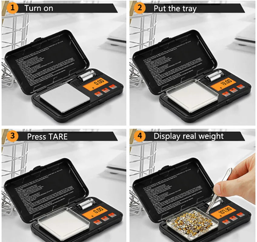 Precision Pocket Scale 0.001g for Jewelry Weighing - Smarsty