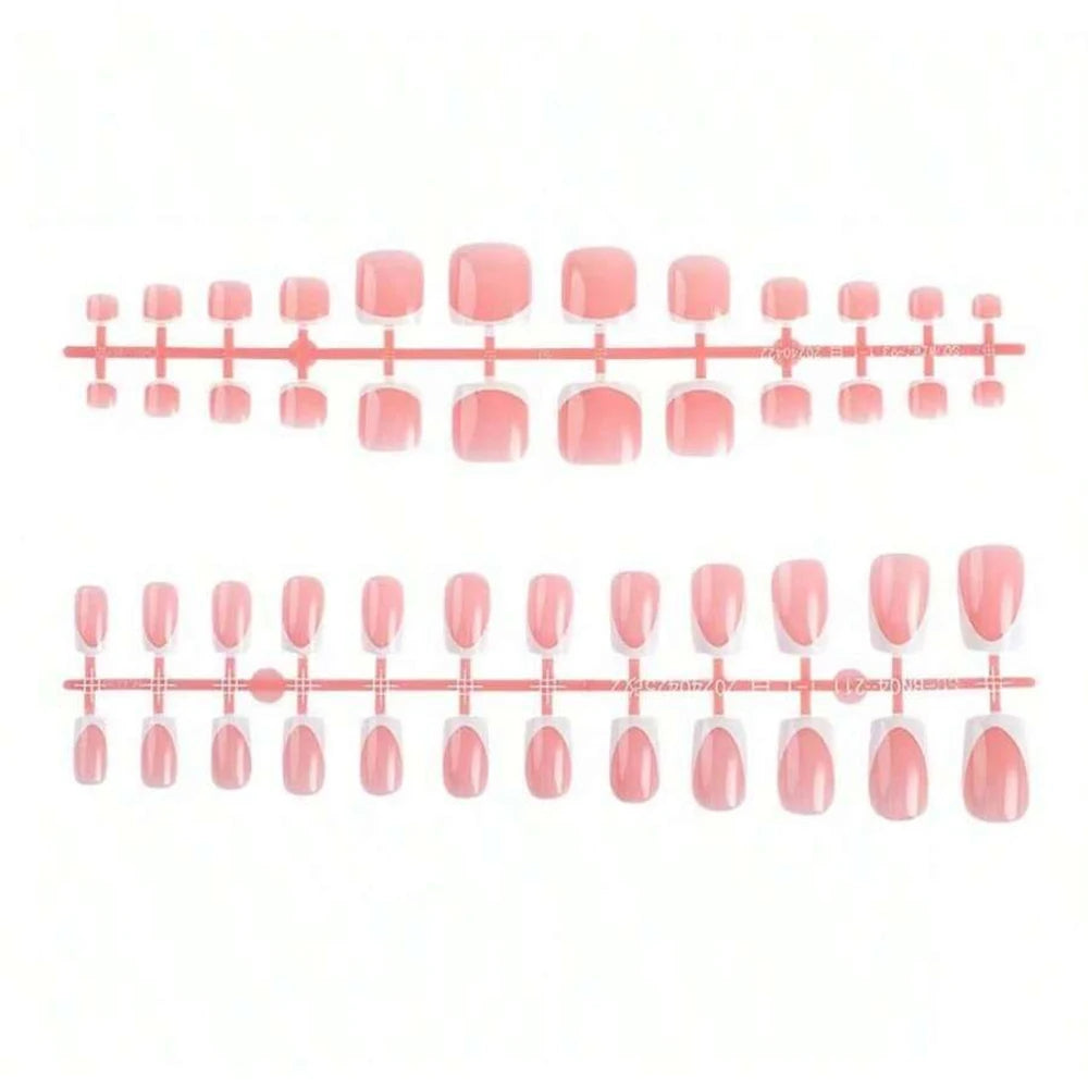 Medium Pink Candy Color Press On Nails Set - Smarsty
