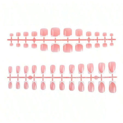 Medium Pink Candy Color Press On Nails Set - Smarsty