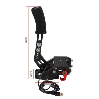 USB Handbrake SIM For G25/27/29 T300 T500 PC Racing Games Fanatecosw Dirt Rally Hand Brake System Red Black Blue HB-1009 - Smarsty
