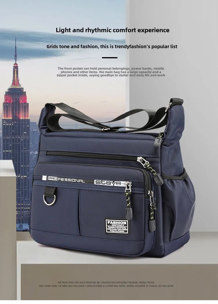 Oxford Shoulder Bag Large Capacity Crossbody Messenger Bag - Smarsty