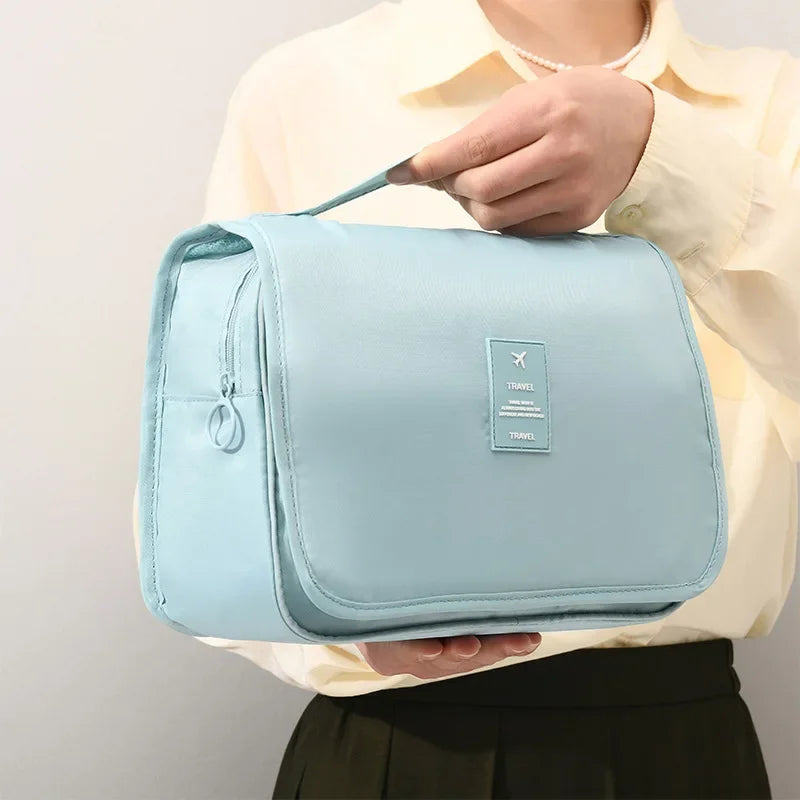 Travel Makeup Bag Waterproof Toiletries Organizer High Quality Women Neceser Bathroom Hook Wash Pouch Hook Makeup Storage Bag - Smarsty