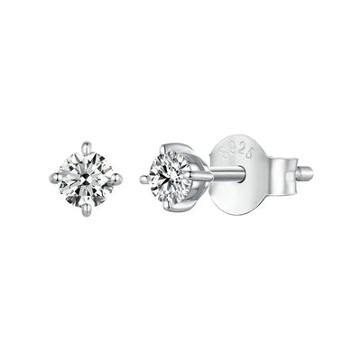 Moissanite Earrings 925 Sterling Silver D Color Studs - Smarsty