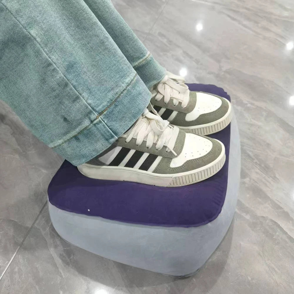 Inflatable Footrest Pillow for Travel and Office Comfort - Smarsty