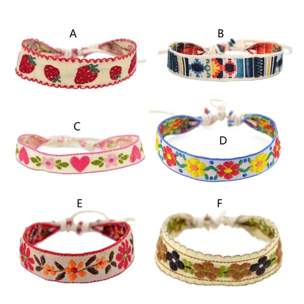 Boho Strawberry Flower Bracelet for Kids Friendship - Smarsty
