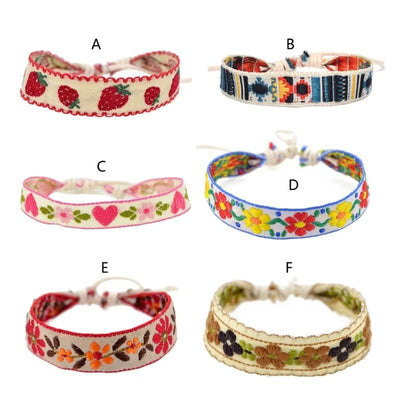 Boho Strawberry Flower Bracelet for Kids Friendship - Smarsty