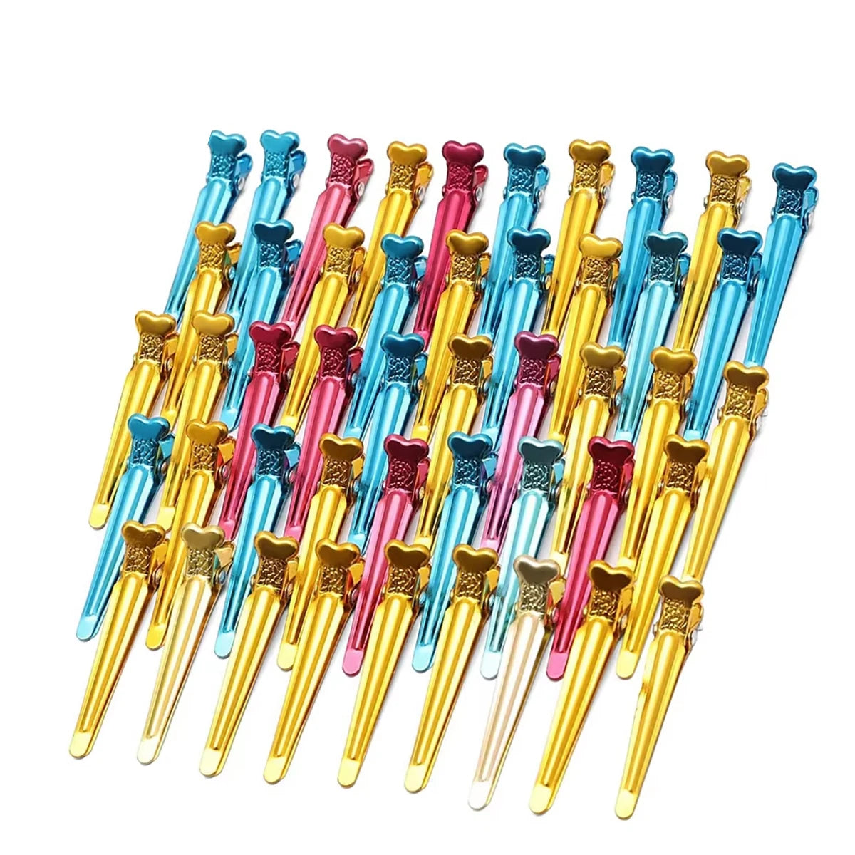 50 Pcs Heat Resistant Hairdressing Clips for Styling - Smarsty