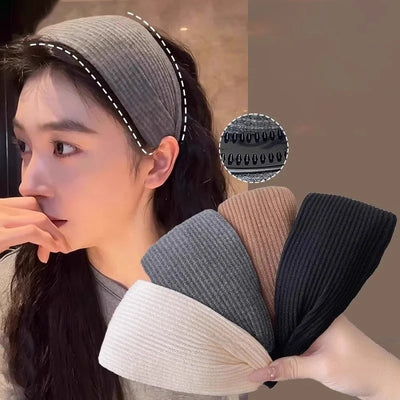 Wide Twilled Nonslip Headband For Women Comfortable - Smarsty