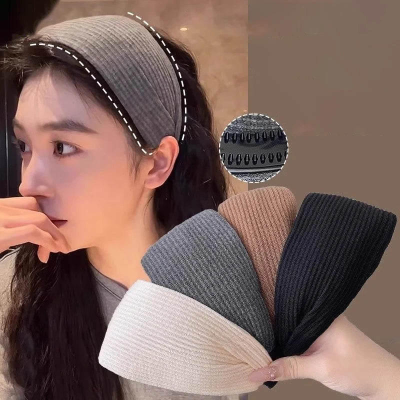 Wide Twilled Nonslip Headband For Women Comfortable - Smarsty