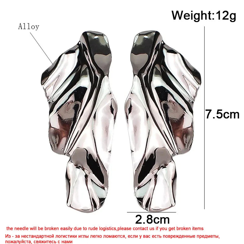 Statement Long Dangle Earrings for Women Big Twisted Style - Smarsty
