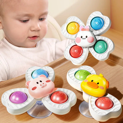 Baby Sucker Spinning Toys Children Bath Montessori Education Rotating 3 Years Bathroom Toys for Toddler Infant Toys for Baby - Smarsty