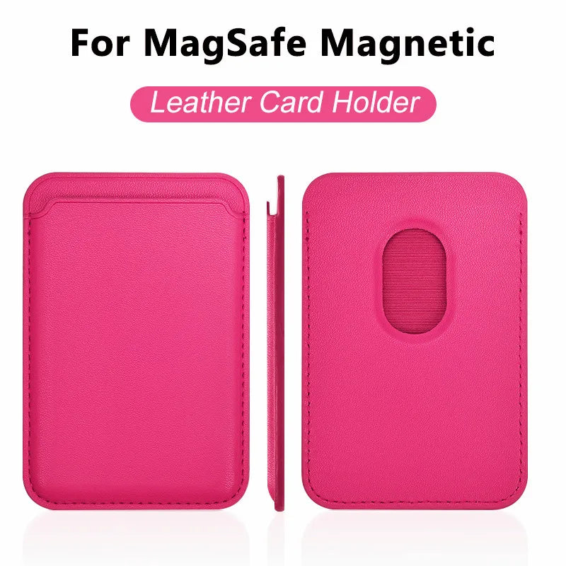 MagSafe Leather Wallet Case With Card Holder For iPhone - Smarsty
