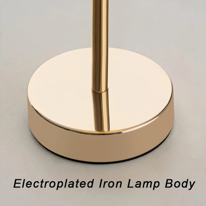 High-End LED Table Lamp with 52 Rose Flower Shade, Polished Metal Base for Bedside, Living Room, and Office Decor