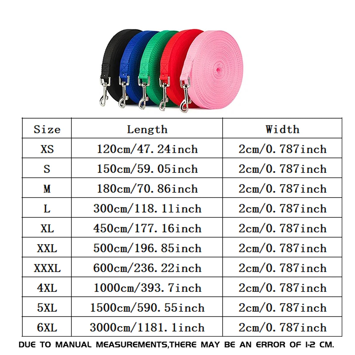 Nylon Dog Training Leash Long and Durable Options - Smarsty