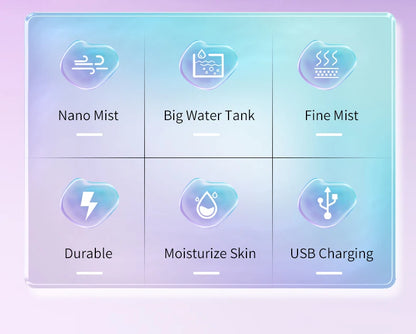 Portable Rechargeable Mini Facial Steamer for Hydration - Smarsty