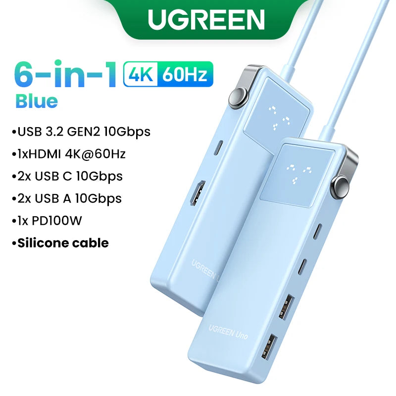 USB C Hub With 4K HDMI And Gigabit Ethernet Docking