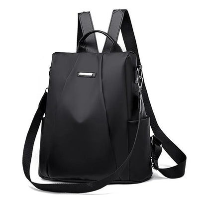 New Fashion Nylon Solid Color Lightweight Waterproof Large Capacity Detachable Shoulder Strap Multi Functional Women's Backpack - Smarsty
