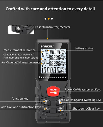 Snakol Laser Distance Meter with High Accuracy Measurement - Smarsty