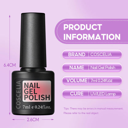 Coscelia Jelly Nail Gel Polish Set for Stunning Nail Art - Smarsty