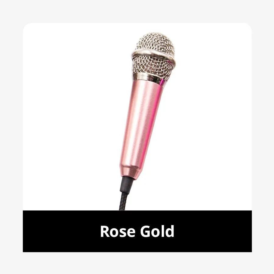Portable 3.5mm Stereo Microphone for Karaoke and Recording - Smarsty