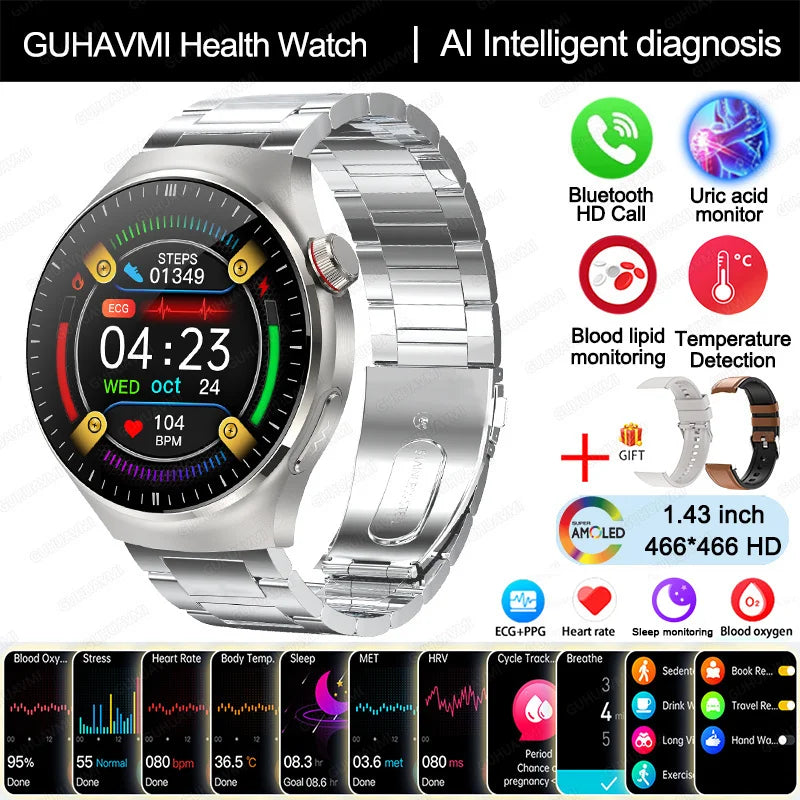 2025 Smart Health Watch with Blood Oxygen and ECG - Smarsty