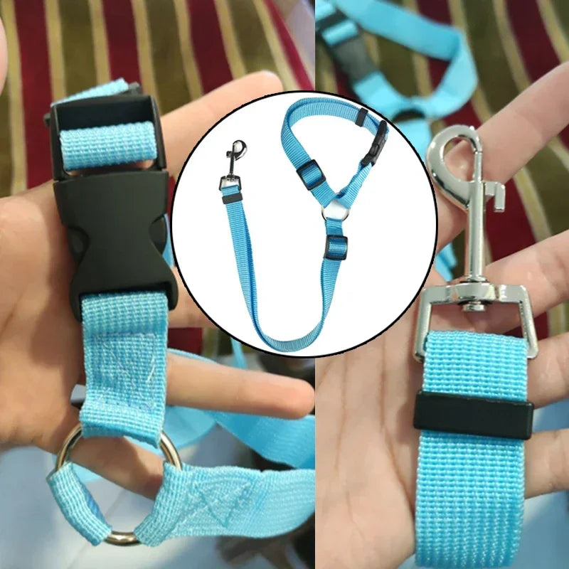 Adjustable Two-in-One Pet Car Seat Belt Harness - Smarsty