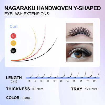 YY Shape Triple Top Eyelash Extensions for Volume - Smarsty