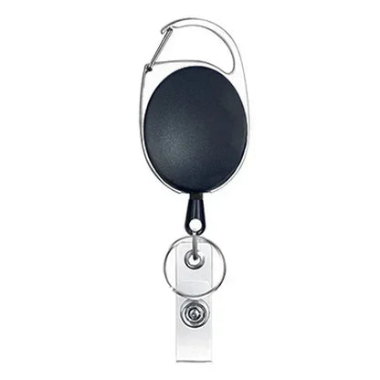 Transparent Cards Slots ID Tag Badge Holder with Badge Reel Cards Storage Organizer Employee Pass Work Card Case Sleeve - Smarsty