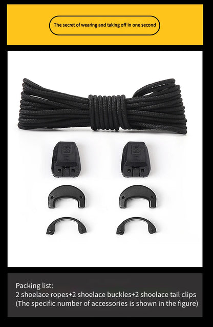 No tie Shoelaces Round Tennis Shoe laces Without ties Adult Kids Fashion Outdoor Running Sneakers Laces Shoes Accesories - Smarsty