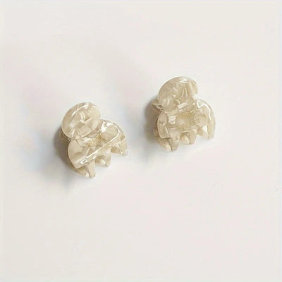 Mini Acetate Hair Claws Set Secure Cute Elegant Clips - Smarsty