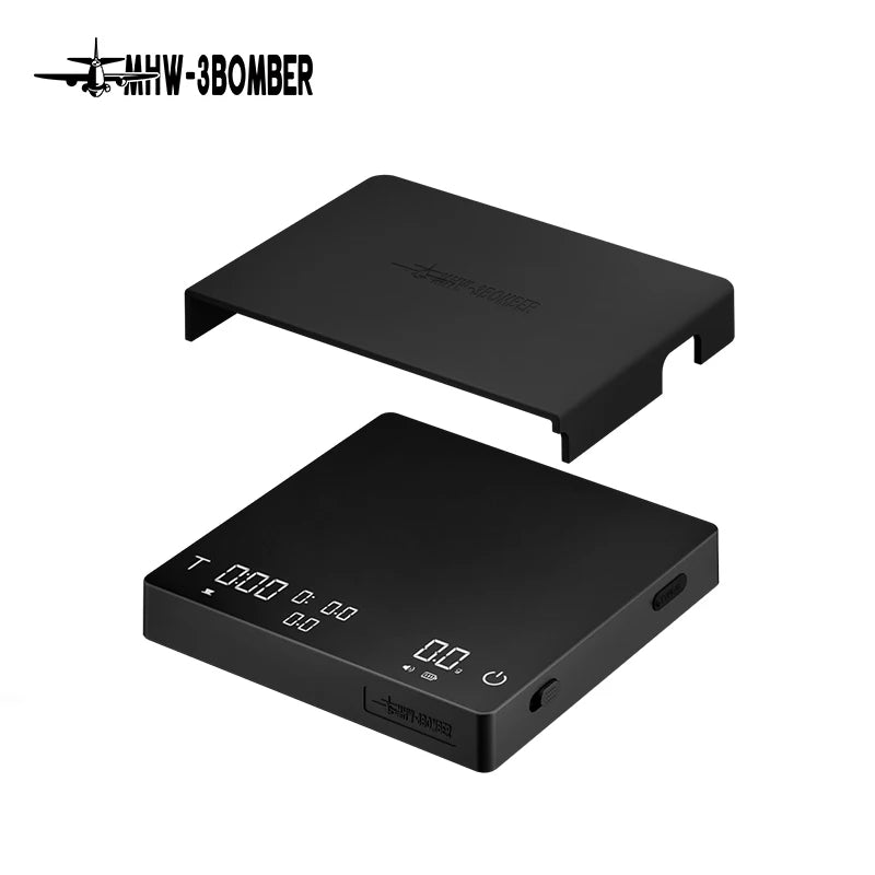 MHW-3BOMBER Cube Coffee Scale 3.0 Pro Max Digital Kitchen Coffee Scale High Precision Flow Rate Big Battery Coffee Accessories