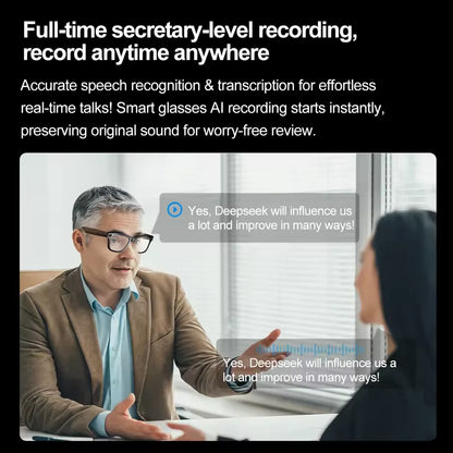 New 800W Camera AI Glasses Men Color-Changing Smart Translation Glasses Photo Video Recording Waterproof Call Smart Sunglasses - Smarsty