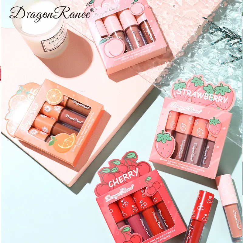 Mini Velvet Matte Lip Gloss Set for Long-Lasting Hydration - Smarsty