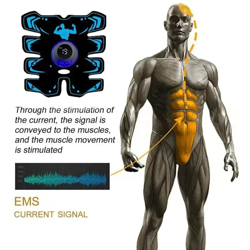3-in-1 Wireless EMS Muscle Toner for Effective Recovery - Smarsty