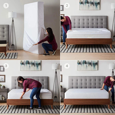 Waterproof Mattress Cover with Zipper for All Bed Sizes - Smarsty