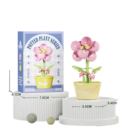 Bouquet Flower Mini Diy Building Block Toys for Children Bricks Blocks for Adults Constructor Micro Bricks Construction Set Gift