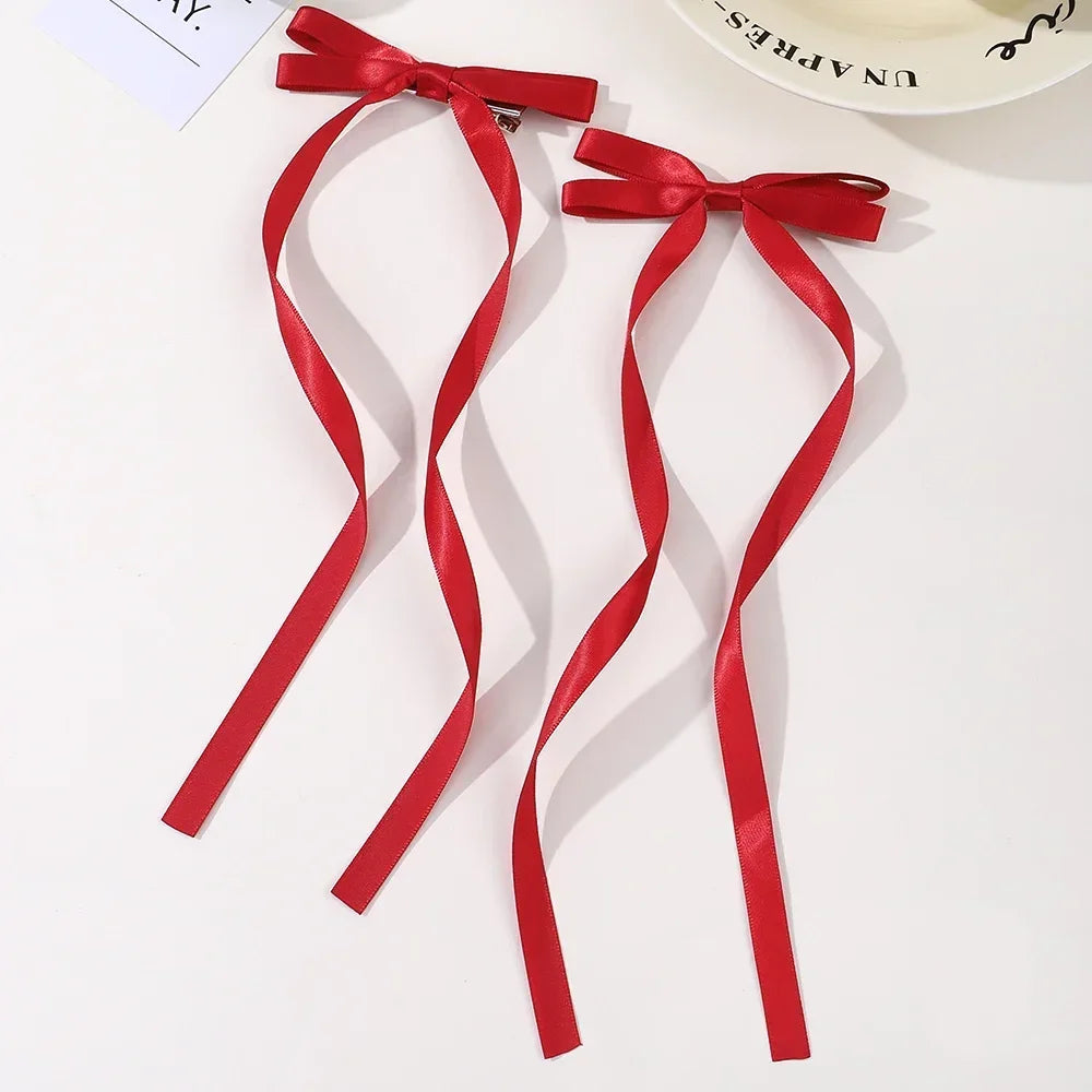 Fabric Hair Bow Clips Set for Women and Girls - Smarsty