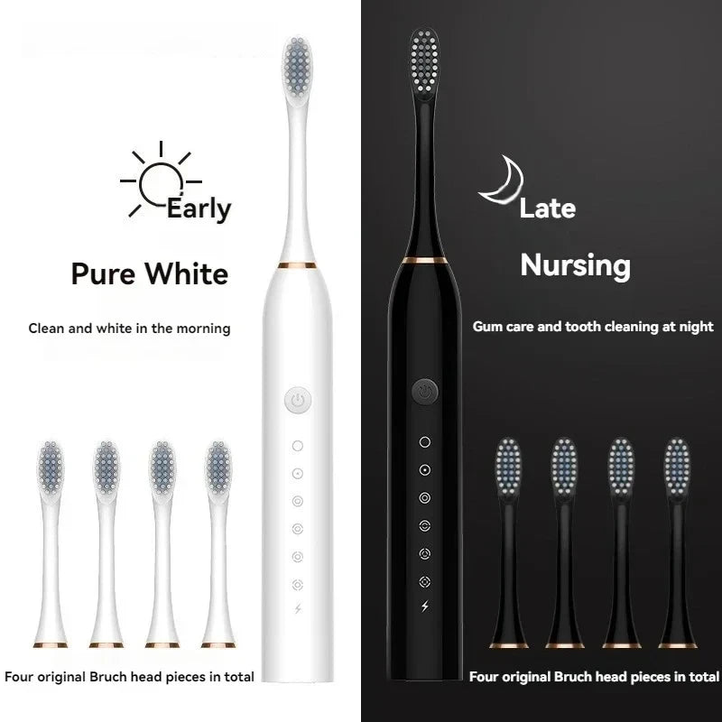 Electric Ultrasonic Toothbrush with Six Speed Modes - Smarsty